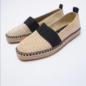Zara flat espadrilles size 39